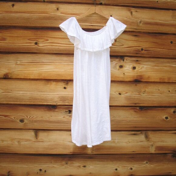 Ba&sh White Slub Knit Dress - Picture 1 of 7